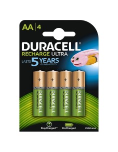 Duracell 4xAA 2400mAh Batteria ricaricabile Stilo AA
