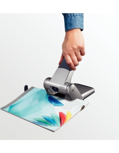 Leitz 5180 perforatore e accessori 65 fogli Nero, Grigio