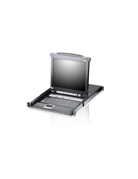 ATEN Switch KVM LCD a binario singolo PS 2-USB VGA a 8 porte