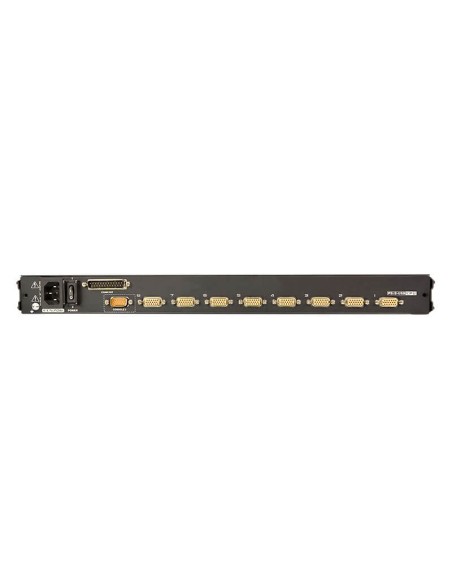 ATEN Switch KVM LCD a binario singolo PS 2-USB VGA a 8 porte