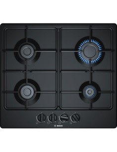 Bosch Serie 4 PGP6B6B80 piano cottura Nero Da incasso Gas 4 Fornello(i)