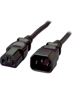 Equip 112100 cavo di alimentazione Nero 1,8 m Accoppiatore C13 Accoppiatore C14