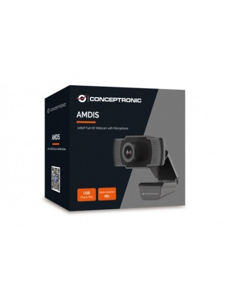 Conceptronic AMDIS01B webcam 2 MP 1920 x 1080 Pixel USB 2.0 Nero