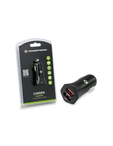 Conceptronic CARDEN04B Caricabatterie per dispositivi mobili Nero Auto
