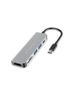 Conceptronic DONN02G hub di interfaccia USB 3.2 Gen 1 (3.1 Gen 1) Type-C 5000 Mbit s Alluminio