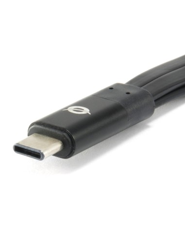 Conceptronic HUBBIES01B hub di interfaccia USB 3.2 Gen 2 (3.1 Gen 2) Type-C 5000 Mbit s Nero