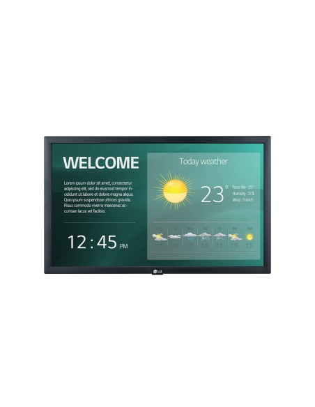 LG 22SM3G-B Pannello piatto per segnaletica digitale 54,6 cm (21.5") Wi-Fi 250 cd m² UHD+ Nero 16 7