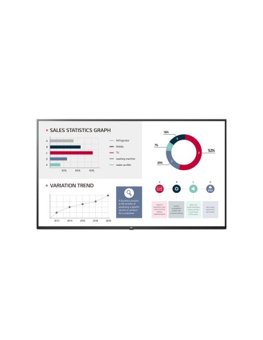 LG 55UL3G-B visualizzatore di messaggi Pannello piatto per segnaletica digitale 139,7 cm (55") IPS Wi-Fi 400 cd m² 4K Ultra HD