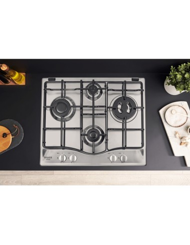 Hotpoint PCN 642 T IX HAR Acciaio inossidabile Da incasso 60 cm Gas 4 Fornello(i)
