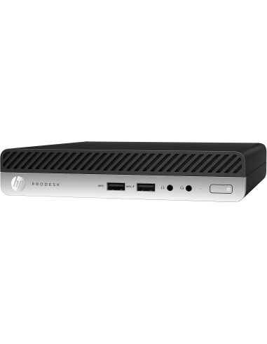HP ProDesk 400 G5 i3-9100T mini PC Intel® Core™ i3 8 GB DDR4-SDRAM 256 GB SSD Windows 10 Pro Nero, Argento
