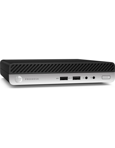HP ProDesk 400 G5 i3-9100T mini PC Intel® Core™ i3 8 GB DDR4-SDRAM 256 GB SSD Windows 10 Pro Nero, Argento