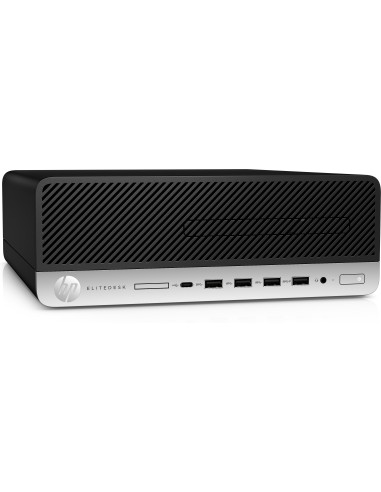 HP EliteDesk 705 G5 3400G SFF AMD Ryzen™ 5 PRO 8 GB DDR4-SDRAM 256 GB SSD Windows 10 Pro PC Nero