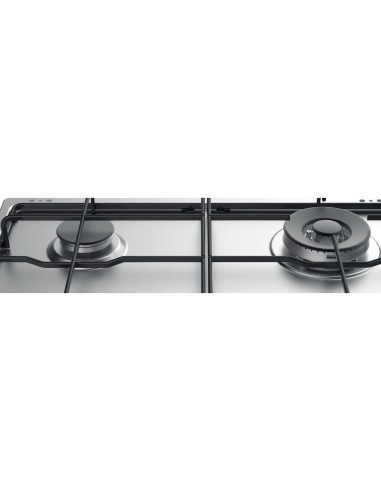 Indesit THP 642 W IX I RU Acciaio inossidabile Da incasso 58 cm Gas 4 Fornello(i)