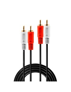 Lindy 35662 cavo audio 3 m 2 x RCA Nero, Rosso, Bianco 2