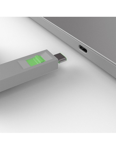Lindy 40426 clip sicura Bloccaporte + chiave USB tipo-C Verde 5 pz