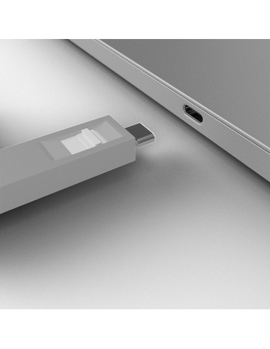 Lindy 40427 clip sicura Bloccaporte + chiave USB tipo-C Bianco 5 pz