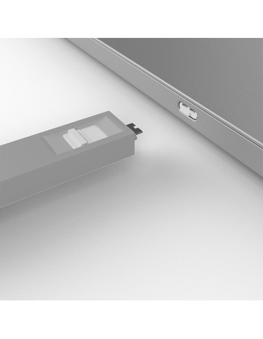 Lindy 40427 clip sicura Bloccaporte + chiave USB tipo-C Bianco 5 pz