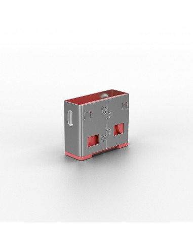 Lindy 40460 clip sicura Bloccaporte USB tipo A Rosa Acrilonitrile butadiene stirene (ABS) 10 pz