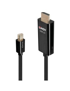 Lindy 40912 cavo e adattatore video 2 m Mini DisplayPort HDMI tipo A (Standard) Nero