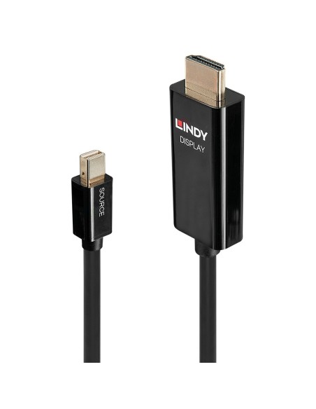 Lindy 40912 cavo e adattatore video 2 m Mini DisplayPort HDMI tipo A (Standard) Nero