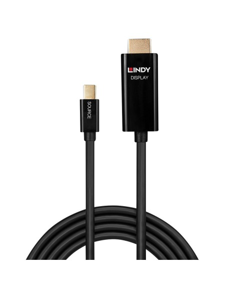 Lindy 40912 cavo e adattatore video 2 m Mini DisplayPort HDMI tipo A (Standard) Nero