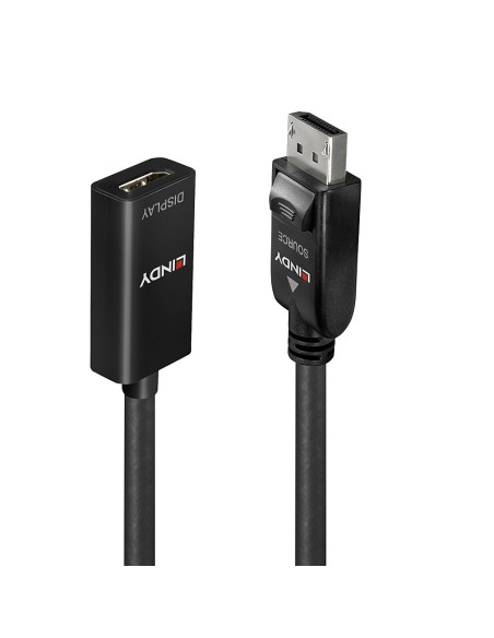 Lindy 41062 cavo e adattatore video 1,8 m DisplayPort HDMI Nero