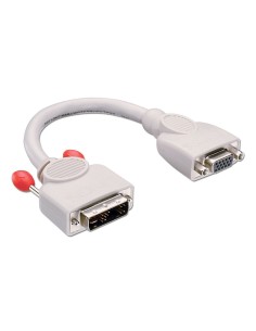Lindy 41222 cavo e adattatore video 0,2 m DVI-A VGA (D-Sub) Grigio