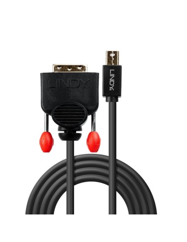 Lindy 5m, Mini DisplayPort DVI-D Nero