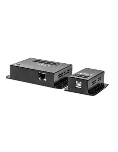 Lindy 42681 moltiplicatore di rete Ricevitore e trasmettitore di rete Nero