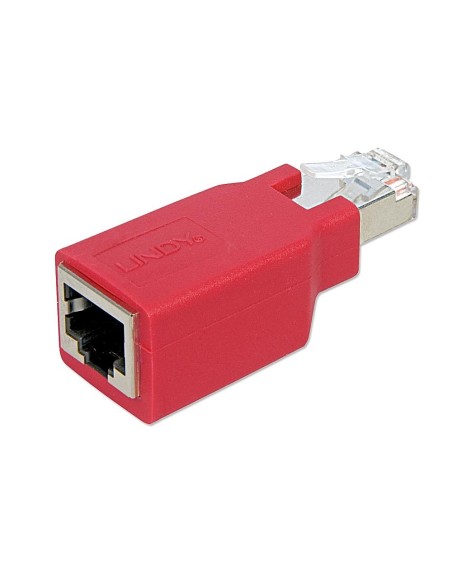 Lindy 60194 adattatore per inversione del genere dei cavi RJ-45 F RJ-45 M Rosso