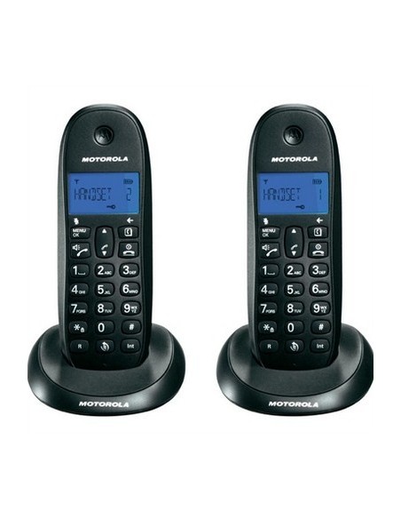 Motorola C1001L Duo Telefono DECT Identificatore di chiamata Nero