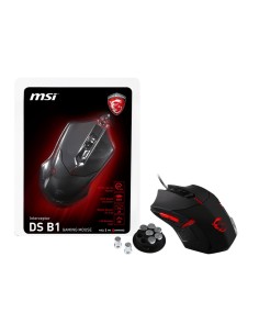 MSI Interceptor DS B1 mouse Ambidestro USB tipo A Ottico 1600 DPI