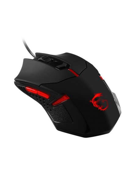 MSI Interceptor DS B1 mouse Ambidestro USB tipo A Ottico 1600 DPI