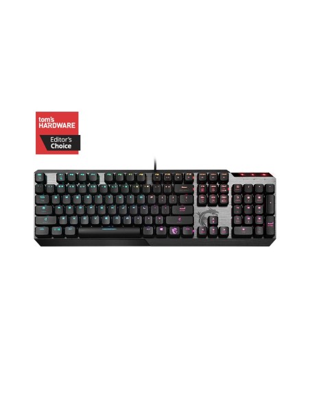 MSI Vigor GK50 tastiera USB QWERTY Italiano Nero, Metallico