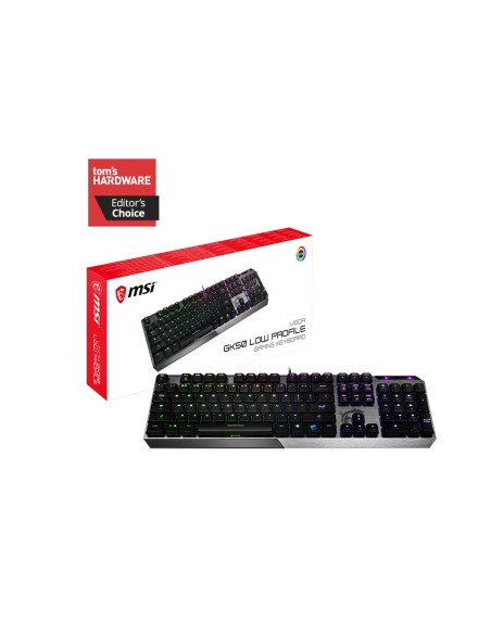 MSI Vigor GK50 tastiera USB QWERTY Italiano Nero, Metallico