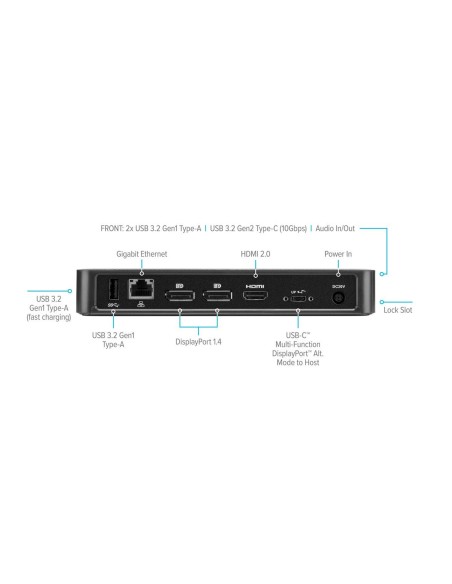 Targus DOCK430EUZ replicatore di porte e docking station per notebook Cablato Nero