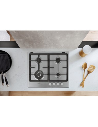 Whirlpool GMR 6422 IXL Acciaio inossidabile Da incasso 59 cm Gas 4 Fornello(i)