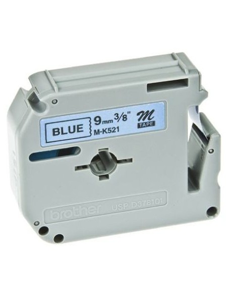 Brother M-K521BZ nastro per etichettatrice Nero su blu