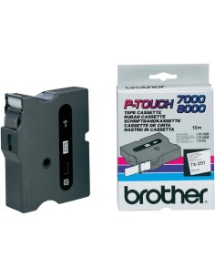 Brother TX-251 nastro per etichettatrice Nero su bianco