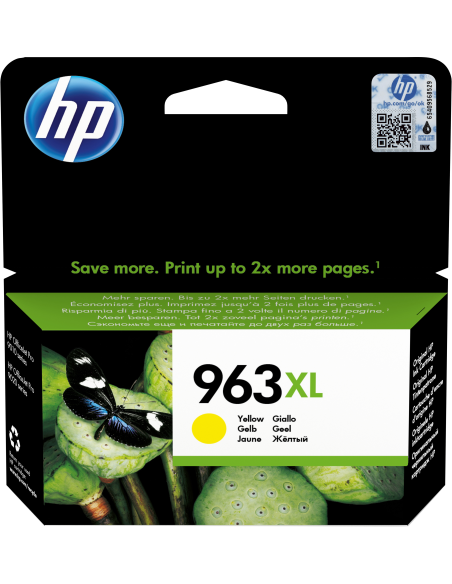 HP Cartuccia di inchiostro giallo originale 963XL ad alta capacità