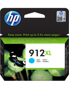 HP Cartuccia di inchiostro ciano originale 912XL ad alta capacità