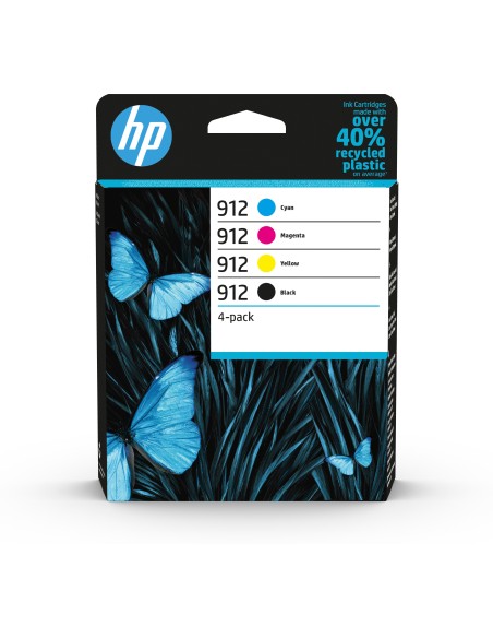 HP Confezione da 4 cartucce di inchiostro nero, ciano, magenta, giallo originali 912