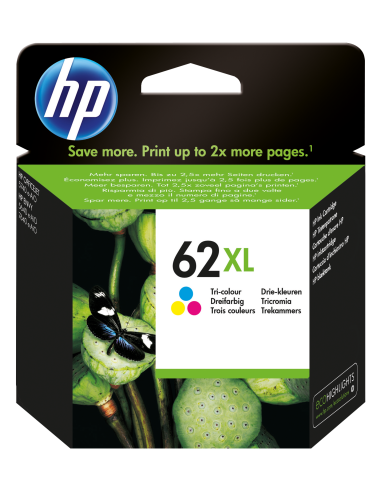 HP Cartuccia originale inchiostro tricromia ad alta capacità 62XL