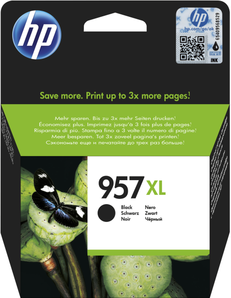 HP Cartuccia di inchiostro nero originale ad alta capacità 957XL