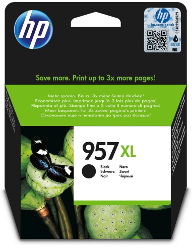 HP Cartuccia di inchiostro nero originale ad alta capacità 957XL