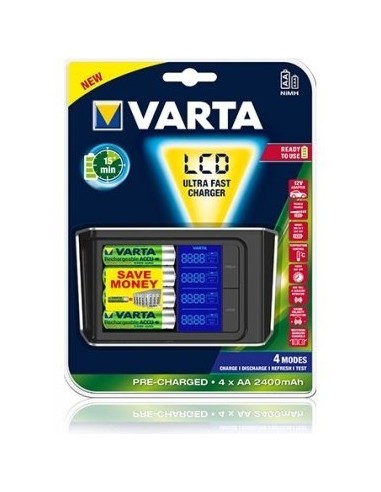 Varta 57675 101 441 carica batterie Batteria per uso domestico AC, Accendisigari