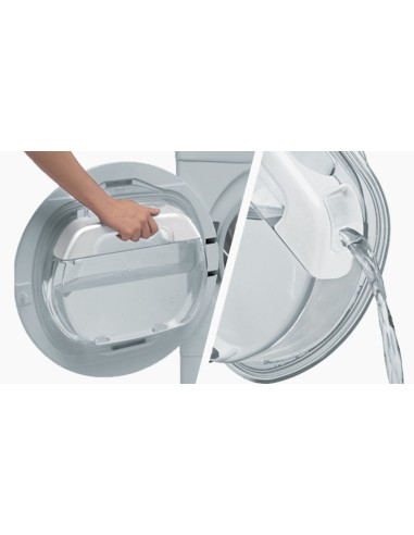 Hoover DXW4 H7A1TCEX-01 asciugatrice Libera installazione Caricamento frontale 7 kg A+ Cromo, Bianco
