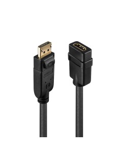 Lindy 41005 cavo e adattatore video 0,15 m DisplayPort HDMI Nero