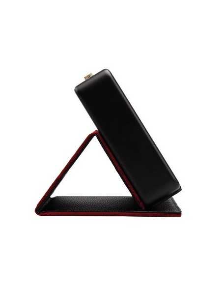Hama 176003 Altoparlante Custodia a sacchetto Pelle, Finta pelle Nero, Rosso