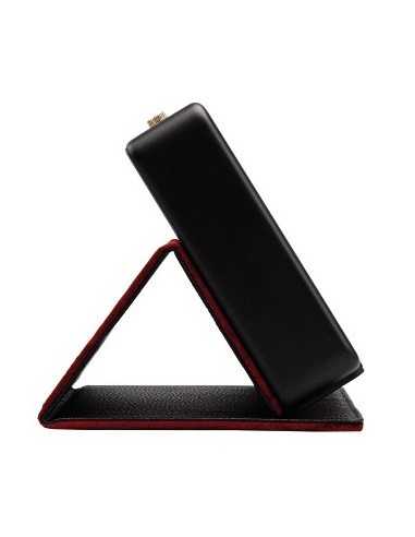 Hama 176003 Altoparlante Custodia a sacchetto Pelle, Finta pelle Nero, Rosso
